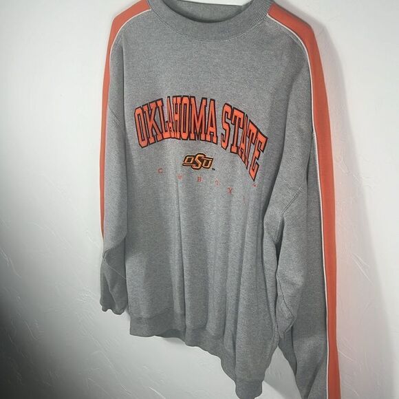 🔥🏈 Vintage OKLAHOMA STATE COWBOYS Embroidered Crewneck Knit Sweatshirt - EUC - Picture 3 of 8